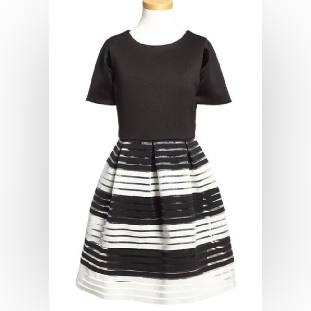 Blush by Us Angels scuba fit & flare dress